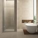Wiesbaden Less Porte de douche - 800x2000x8mm - NANO - Verre clair/Acier brossé