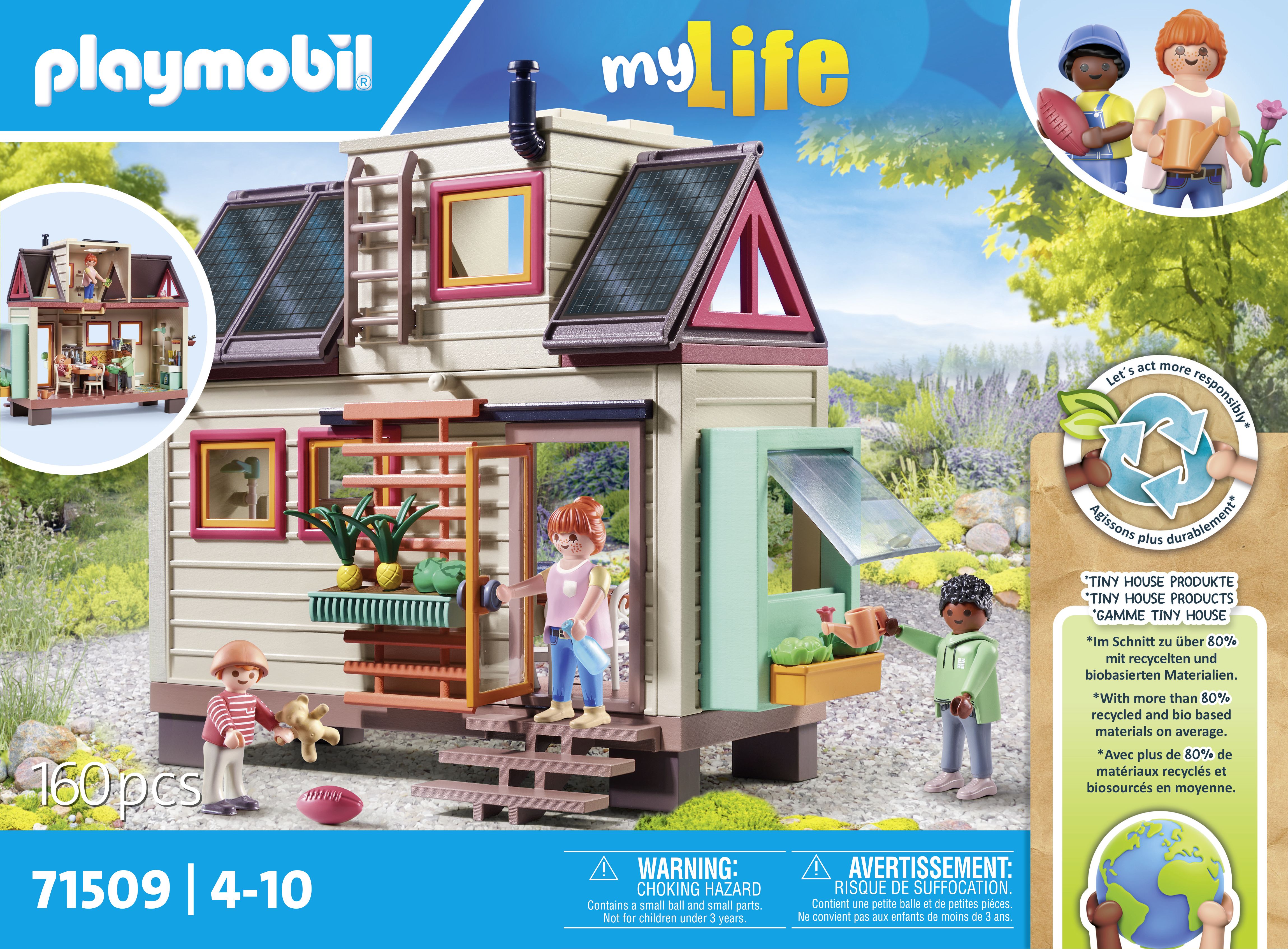 PLAYMOBIL My Life Tiny House - 71509 - Family Playset for Kids Ages 4+