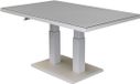 AVH-Collectie New York table de salon-salle à manger 140x85xH49-72 cm aluminium sable/latte/lin