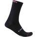 Castelli Chaussettes Giro d'Italia Logo 18 Noir, Taille S/M