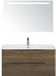 BES LED Seville Badmeubelset 100 cm - Tabacco Edge Greep - Wastafel Enjoy met Sence Spiegel