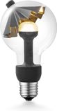 Home Sweet Home Design LED Lichtbron Move Me - Zwart/Goud - G80 Umbrella LED lamp - 8/8/13.7cm