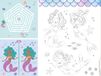 Folat Zeemeermin verjaardagsdecoratie, blauw met iriserende glitter, spel-placemats, zeemeermin Magic - 6 stuks