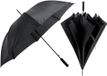 Merkloos / Sans marque Makito Western Europe Automatische XL size paraplu - Zwart - Dia 130 cm