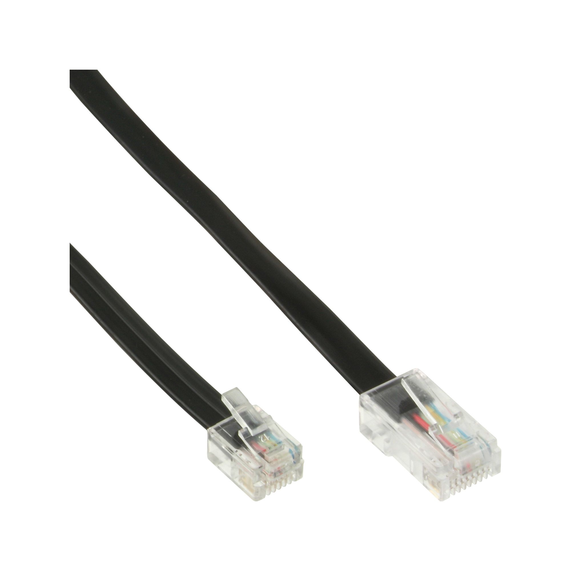 InLine 18866 telefoonkabel 6 m Zwart