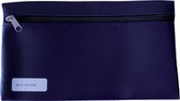 Office Schooletui 15x26cm met rits skai donkerblauw
