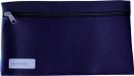 Office Schooletui 15x26cm met rits skai donkerblauw