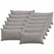 vidaXL - Kussensloop - 12 stuks - HOUTEN - Lichtgrijs - 40 x 80 cm - corduroy
