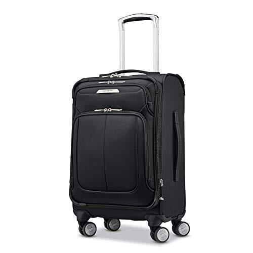 Samsonite Samsonite Solyte DLX Softside Uitbreidbare Bagage met Spinner Wielen, Middernacht zwart, Checked-Medium 25-Inch, Solyte Dlx Softside Uitbreidbare Bagage Met Spinner Wielen