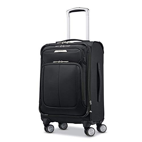 Samsonite Solyte DLX Softside Uitbreidbare Bagage met Spinner Wielen - Middernacht zwart - Checked-Medium 25-Inch