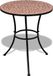 Table de bistrot 60 cm mosaïque couleur terre cuite