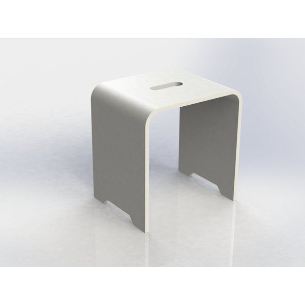 Crosstone by Arcqua Solid seat design Stoel Solid Surface mat wit STO118414