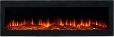 LumberQ In- Wand sfeerhaard Nova - 105 x 35 x 12,5 cm - Zwart - Elektrische wand haard