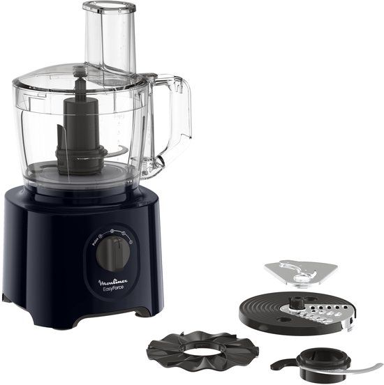 Moulinex FP2428 keukenmachine 800 W 2,4 l Zwart, Transparant