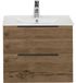 BES LED Seville Badmeubelset 60 cm - Tabacco Edge Greep - Wastafel Enjoy