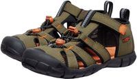 Keen - Seacamp II CNX Kinder Sandalen Dark Olive/Gold Flame - Maat 36