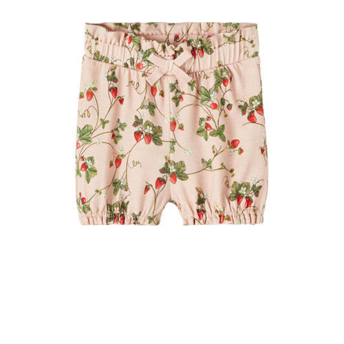 NAME IT NAME IT BABY baby bloomer broekje NBFJASCHA met all over print lichtroze/groen/rood