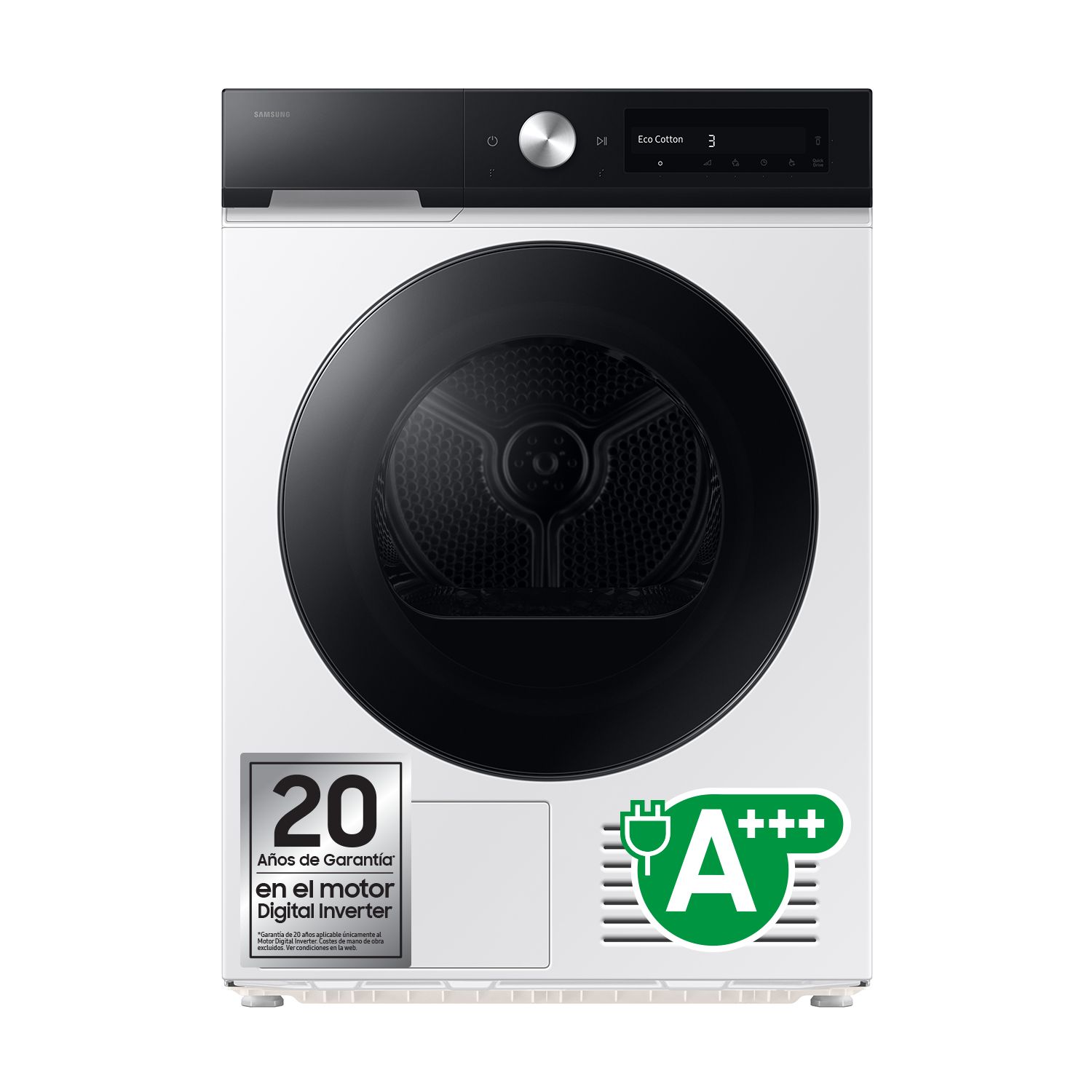 Samsung DV90DB7845GE - 9 kg Warmtepompdroger - Wit