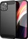 Techsuit Carbon Silicone Back Cover hoesje voor Apple iPhone 13 Pro Max - Zwart
