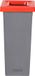 Plafor Fit Bin Poubelle de tri sélectif - 53L - Gris/Rouge