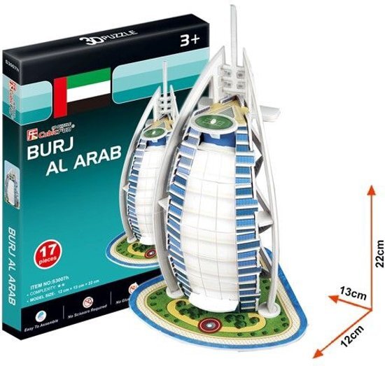 CubicFun 3D Puzzel Burj Al Dubai 17Dlg