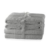 AmeliaHome Handdoekenset Amari Staal 6-pack