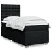 Maison Exclusive - Sommier à lattes de lit avec matelas noir 100x200 cm tissu