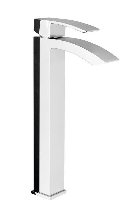 Sapho GINKO 25 Hoge wastafelmengkraan zonder klikwaste, chroom