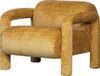 WOOOD Lenny Fauteuil - Polyester - Goud/Geel - 65x76x82