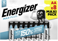 Energizer Max Plus AA Batterijen - 8 stuks