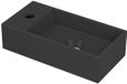 INK Fontein Porselein Links met Kraangat - 360x180x90 mm - Mat Zwart