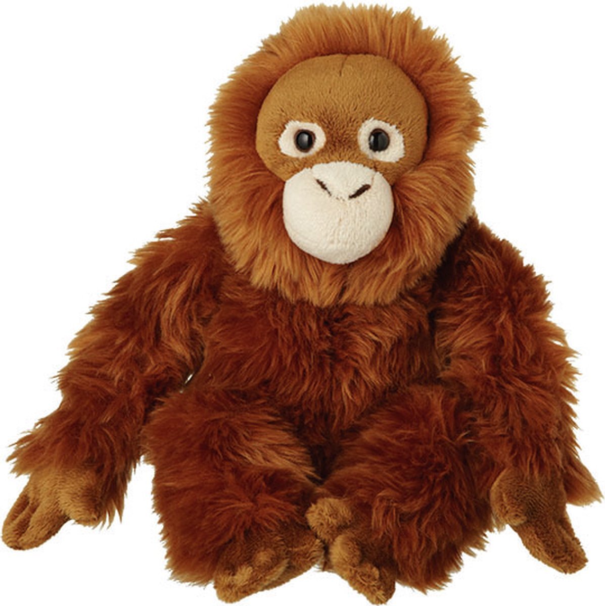 Nature Planet Pluche Orang Utan aap knuffel van 22 cm - Dieren speelgoed knuffels cadeau - Apen