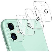 Phonillico® Set van 3 camerabescherming van gehard glas voor Apple iPhone 11