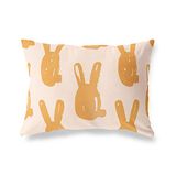 BonaMaison Oranje-Gebroken Wit Decoratieve Kussensloop, Kussenhoezen Bank, Decoratieve Kussenhoesjes, Kussensloop; Sofa, Slaapkamer, Kantoor, Auto 35x50 Cm - Ontworpen en vervaardigd in Turkije