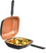 Livington Black Doubletta - 2-in-1 Draaibare Pan - Multifunctioneel - Zwart/Koper