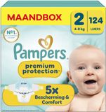 Pampers Premium Protection Maat 2, 124 Luiers, 4-8kg