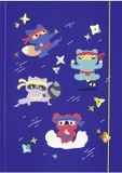 folia 69011 - A3 Hot Foil Little Fairy map, gemaakt van stevig karton met elastische band