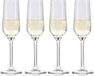 alpina Champagneglazen 22cl - Set van 4 - Transparant Glas