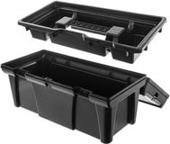 KADAX Gereedschapskist, 51,5 x 24,5 x 25 cm, zwart
