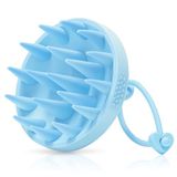 Alyvisun Hoofdhuid Massager Shampoo Borstel, Zachte Siliconen Hoofdhuidborstel | Hoofd Ontspanning & Reiniging | Hoofdhuid Exfoliator - Blauw