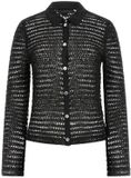 Guess Dames Gebuttonde Cardigan Bella Katoen Zwart XL