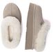 EVERAU Australia Dames Leren Pantoffels - Topknot - Suède - Sand - Maat 40