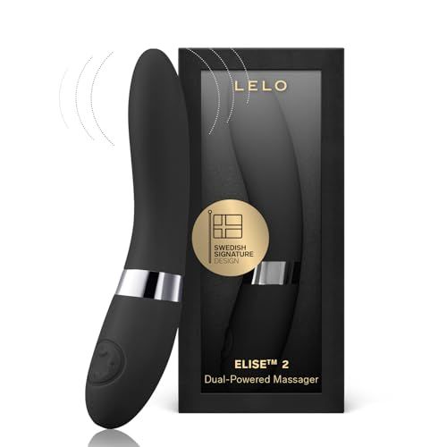 LELO ELISE 2 Vibrator, Persoonlijke Stimulator met Dubbele Motor voor Luxe Sensuele Massage (Black)
