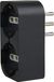 Electraline 71943 Adaptateur double - Multiprise avec deux prises - Prise 16 A grande - Italien