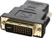 Adaptateur HDMI femelle vers DVI mâle bidirectionnel - Noir plaqué or