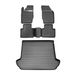 OMAC 7603444-250 Jeu de tapis de sol noir, ETP (élastomère thermoplastique)