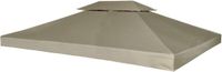 vidaXL - Vervangend tentdoek - prieel - 310 g/m² - 3x4 m - beige