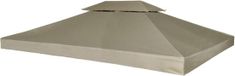 vidaXL - Vervangend tentdoek - prieel - 310 g/m² - 3x4 m - beige