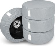 DKMOTO Bandenhoezen Opslag Opberg Set - 4 stuks - Maat XL - 17-20 inch - Grijs