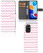 B2Ctelecom Étui portefeuille pour Xiaomi Redmi Note 11/11S - Waves Rose